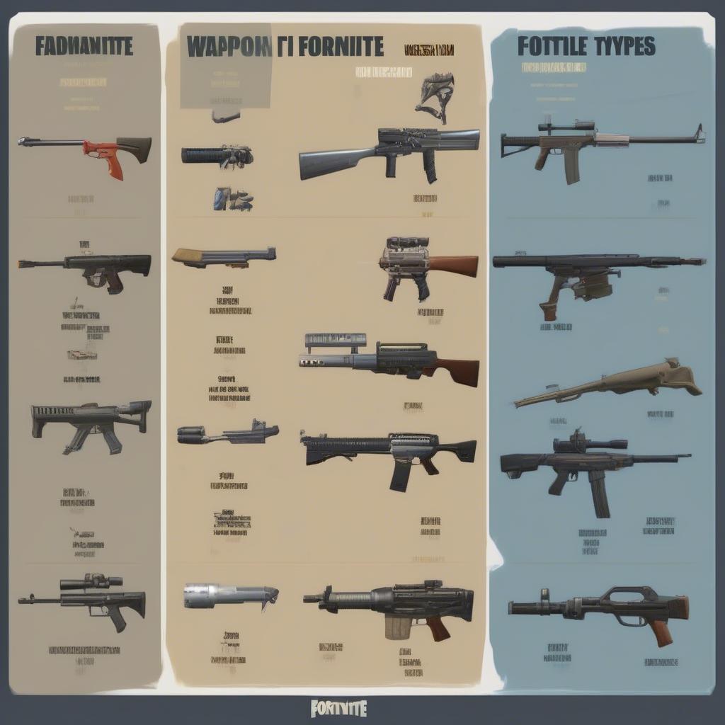 Comparing Different Weapon Types in Fortnite