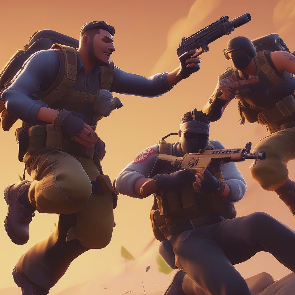 Reviving Teammates in Fortnite 50v50