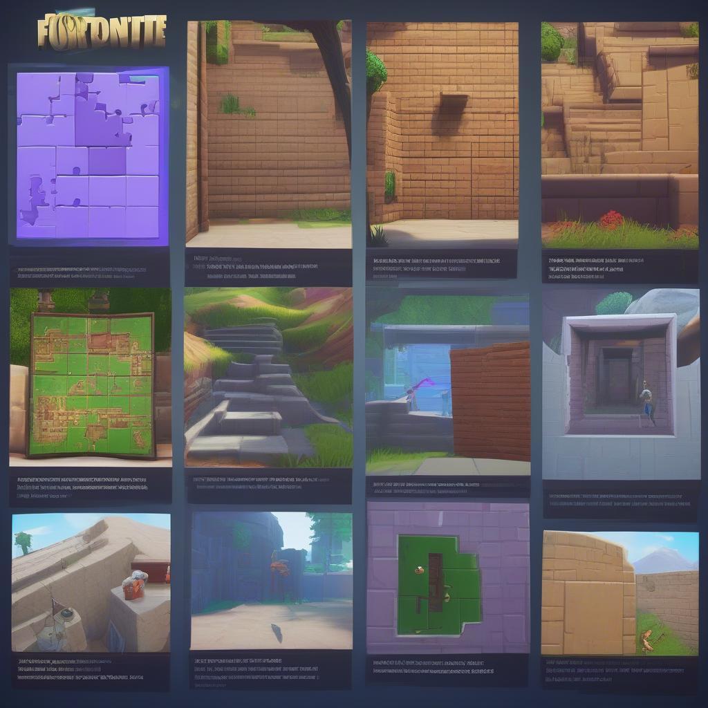 Examples of Fortnite Puzzle Types