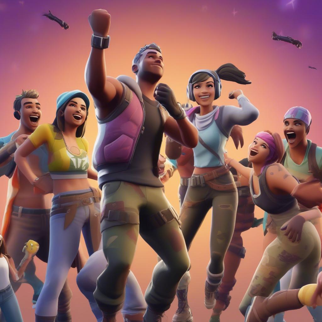 fortnite victory emote celebration