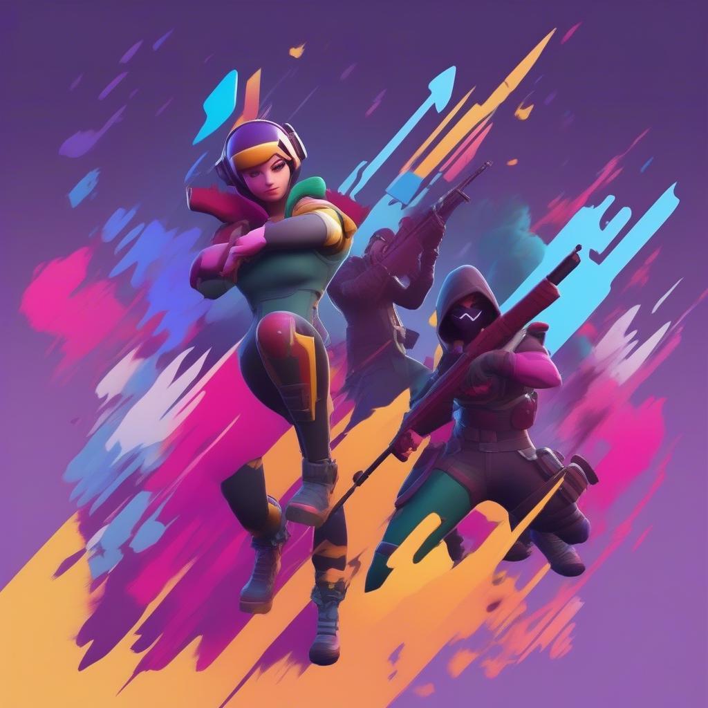 Modern Fortnite game logo design