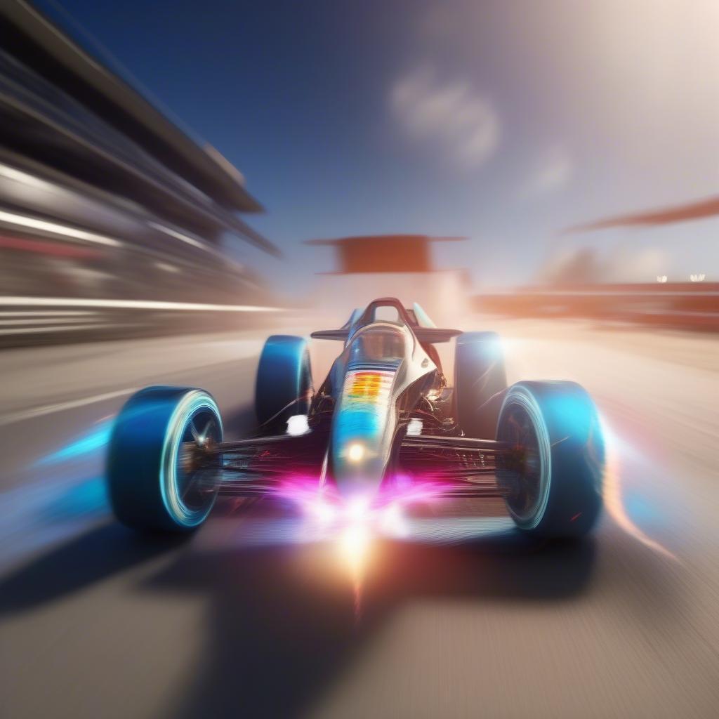 rocket racing boost speed effect