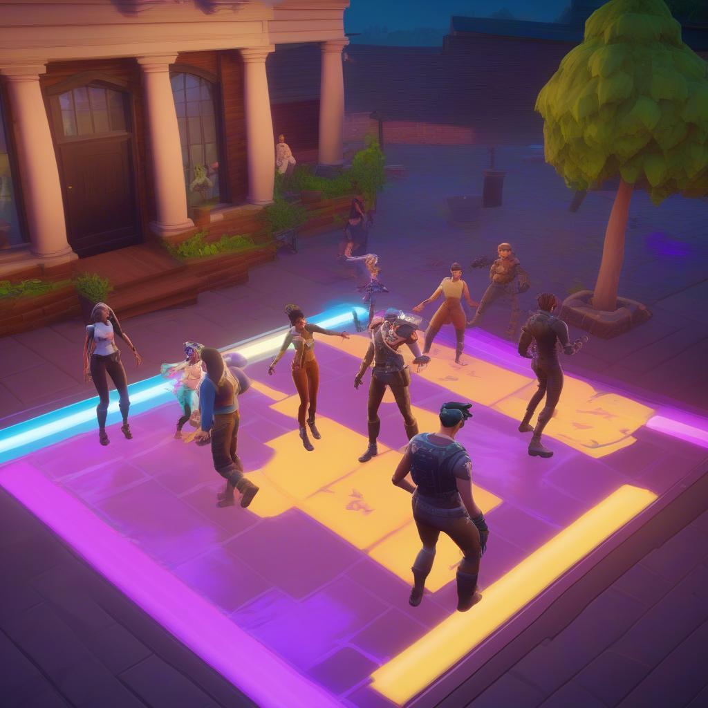 Capturing a Dance Floor in Fortnite Disco Domination