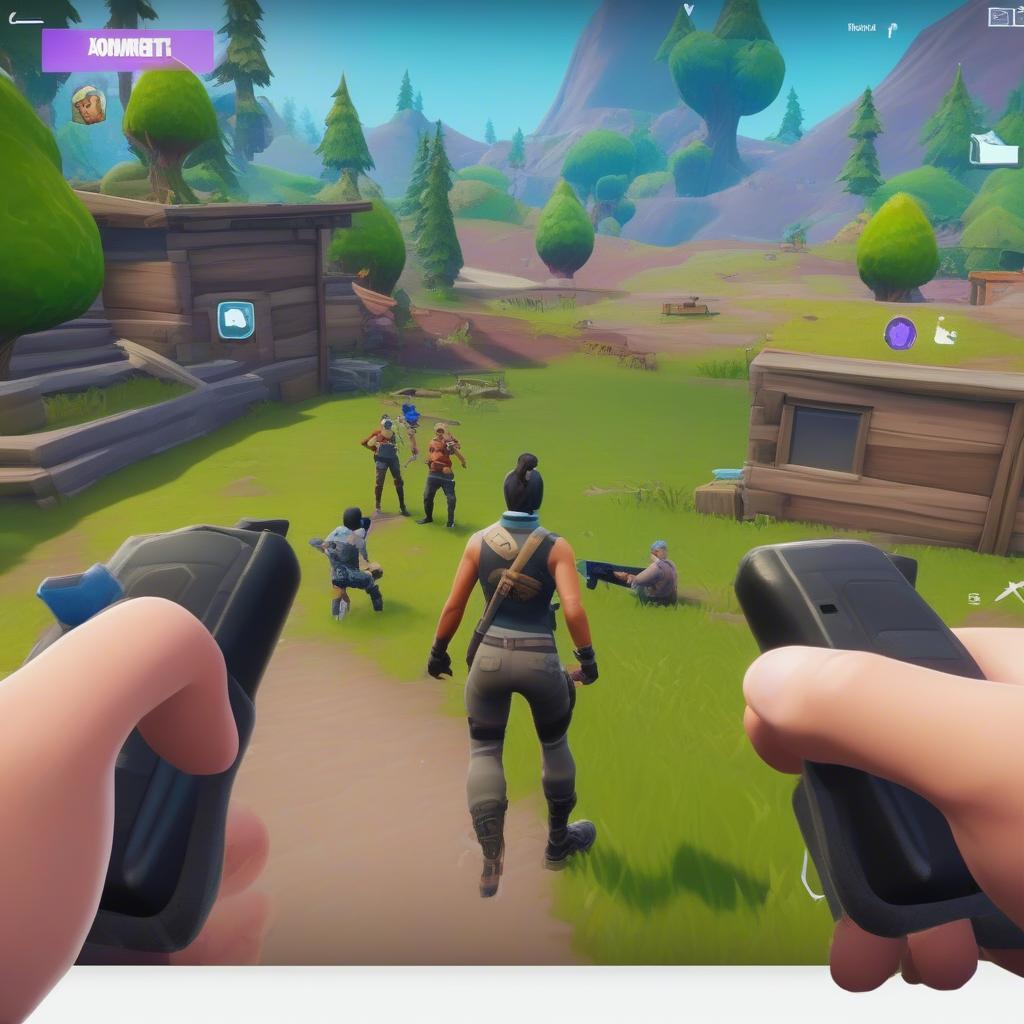 Fortnite Mobile Gameplay Screen