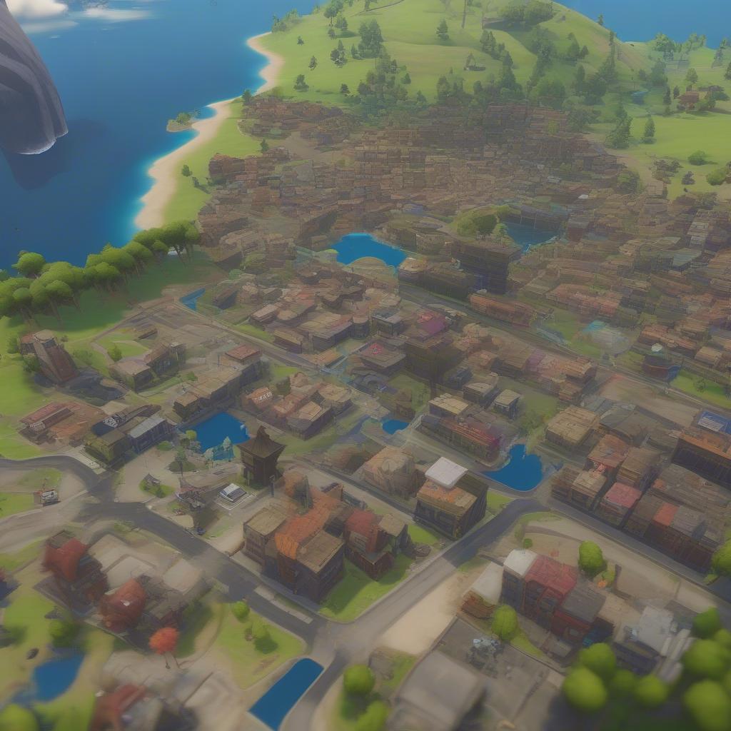 Tilted Towers Fortnite Landing Spot